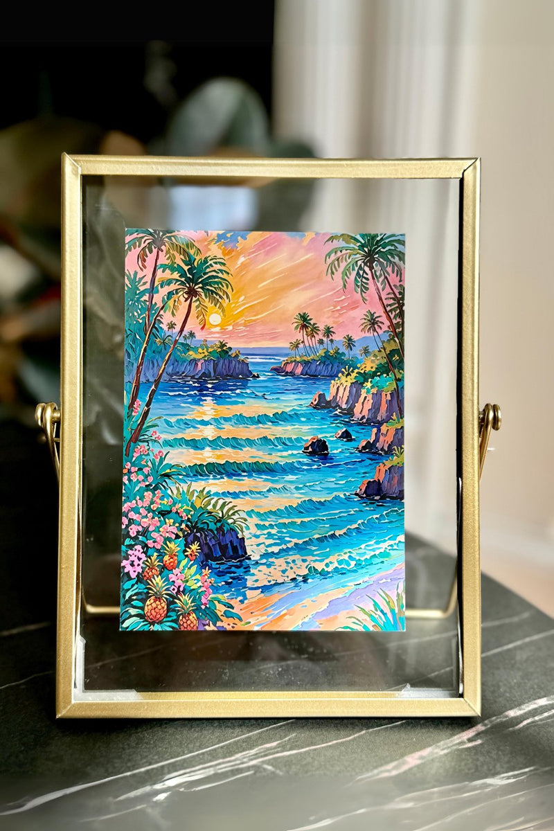 Gold Floating Frame – Showcase Your Scent Card Art - elysian